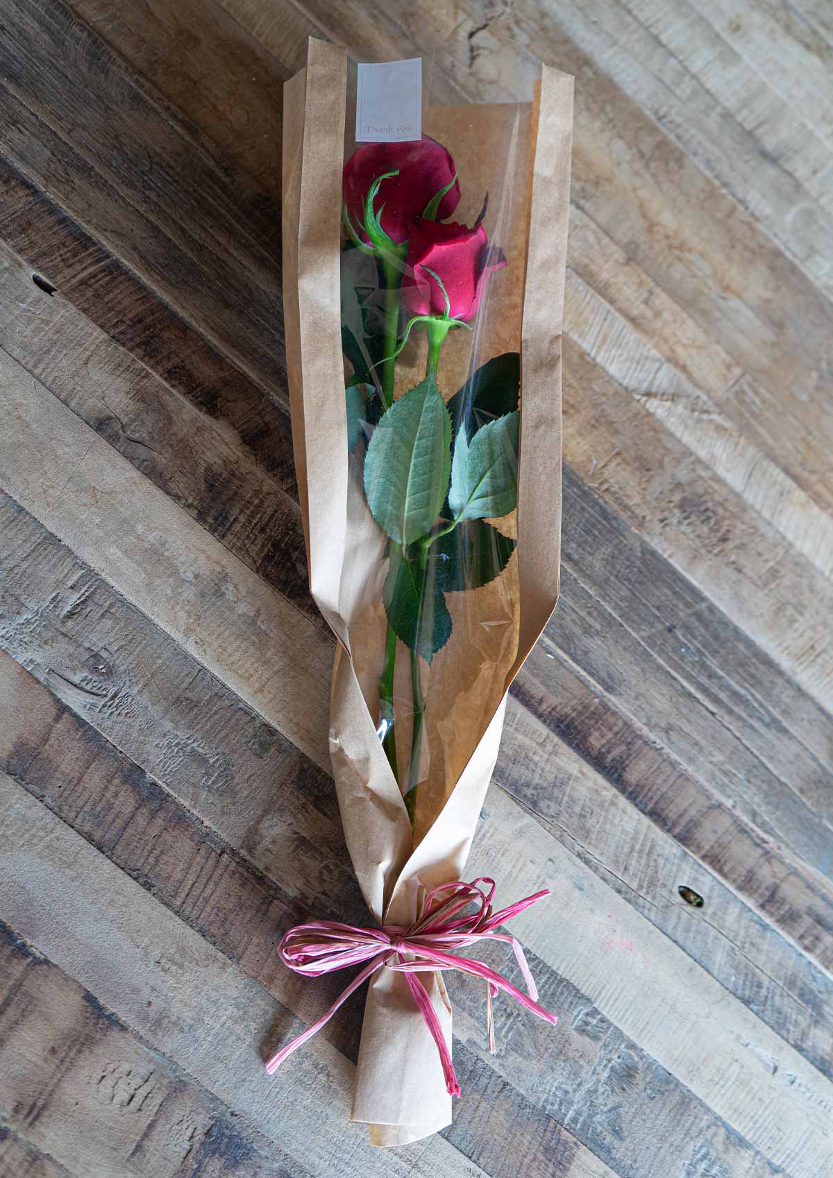 画像：【卒業式向け】お祝いの花 卒業式記念品 バラの1輪ブーケ×10本 高さ約25cm