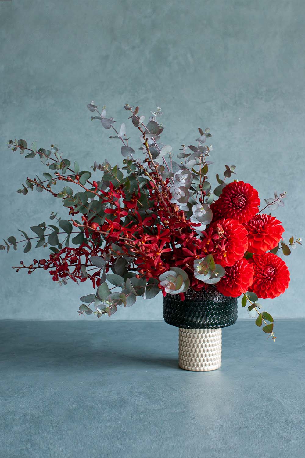 画像：【HAKBIJLハックバイル】ゴールドラージ アレンジメント　レッド【クール宅配商品】